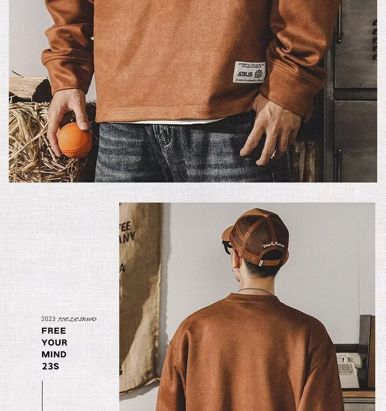 American-style Vintage Sweater For Men
