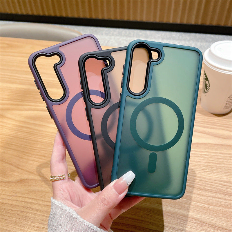 Acrylic Magnetic Soft Color Frosted Skin Feeling Phone Case