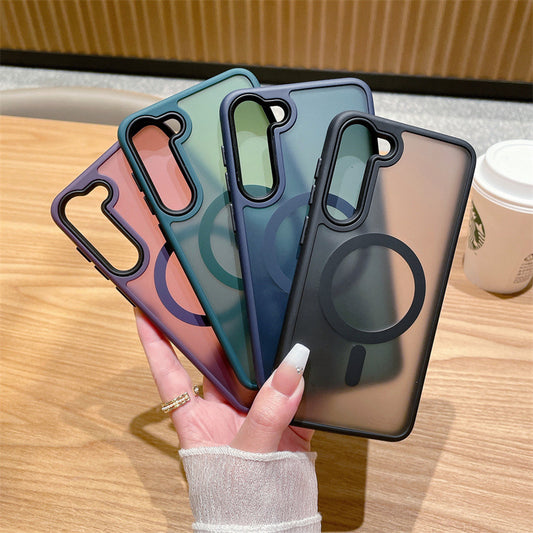 Acrylic Magnetic Soft Color Frosted Skin Feeling Phone Case