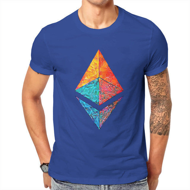 Crypto Etherium Onderscheidend Mannen T-shirt Hipster Kleding