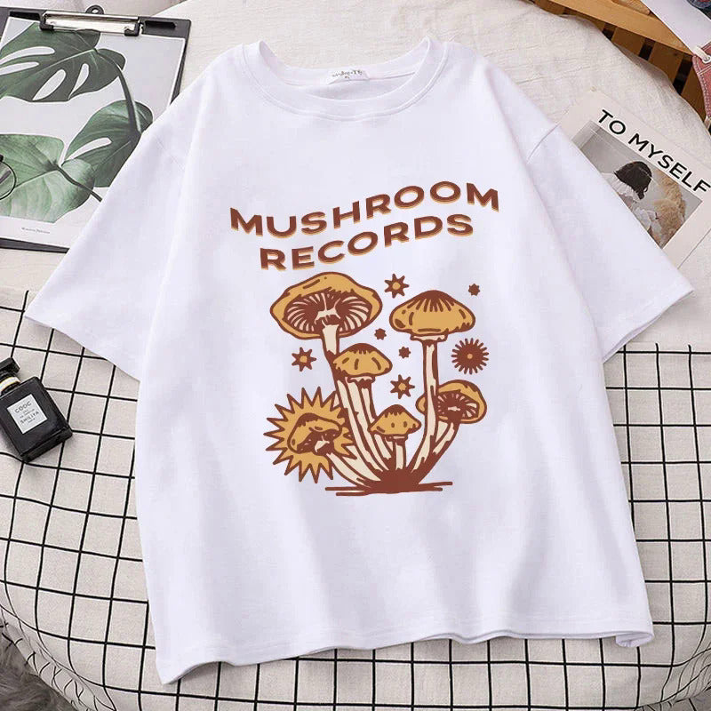 Retro Trippy Mushroom Cute T-shirts