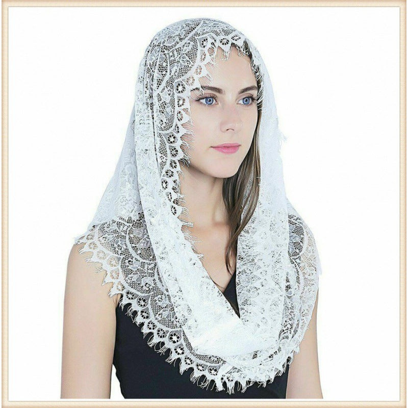 Various Vintage Women's Lace Veil Wedding Bridal Headscarf