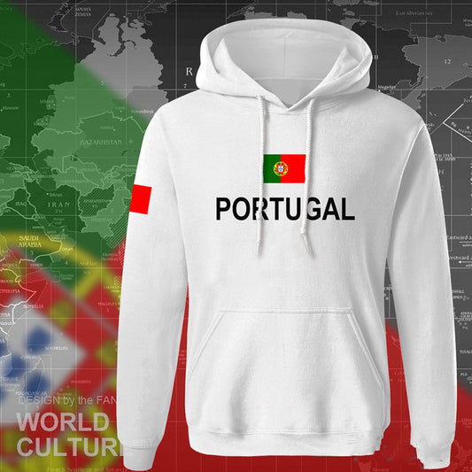 Flag print hoodie