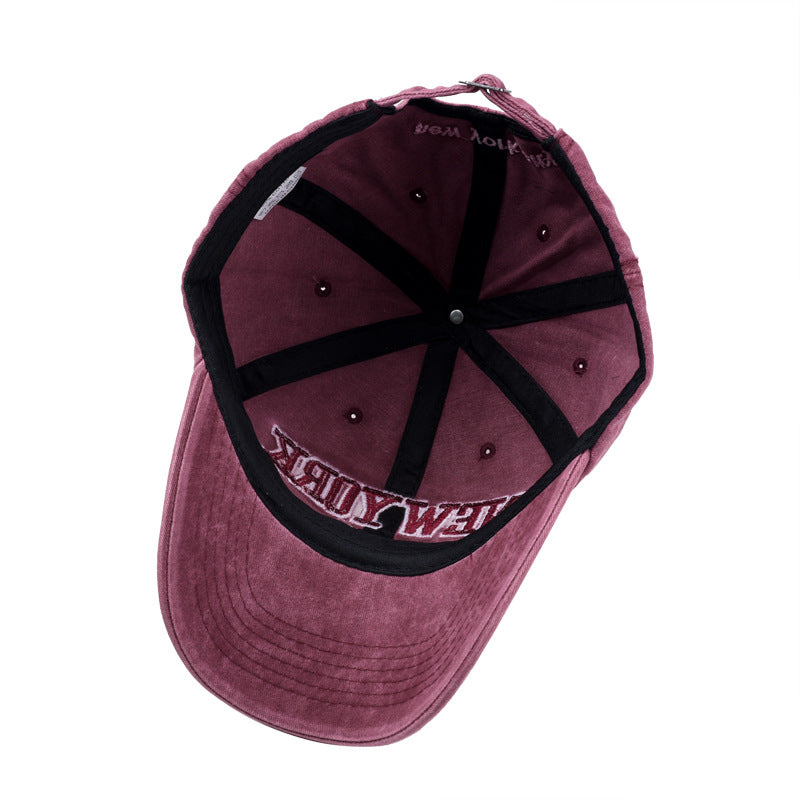 Washed cotton three-dimensional cap