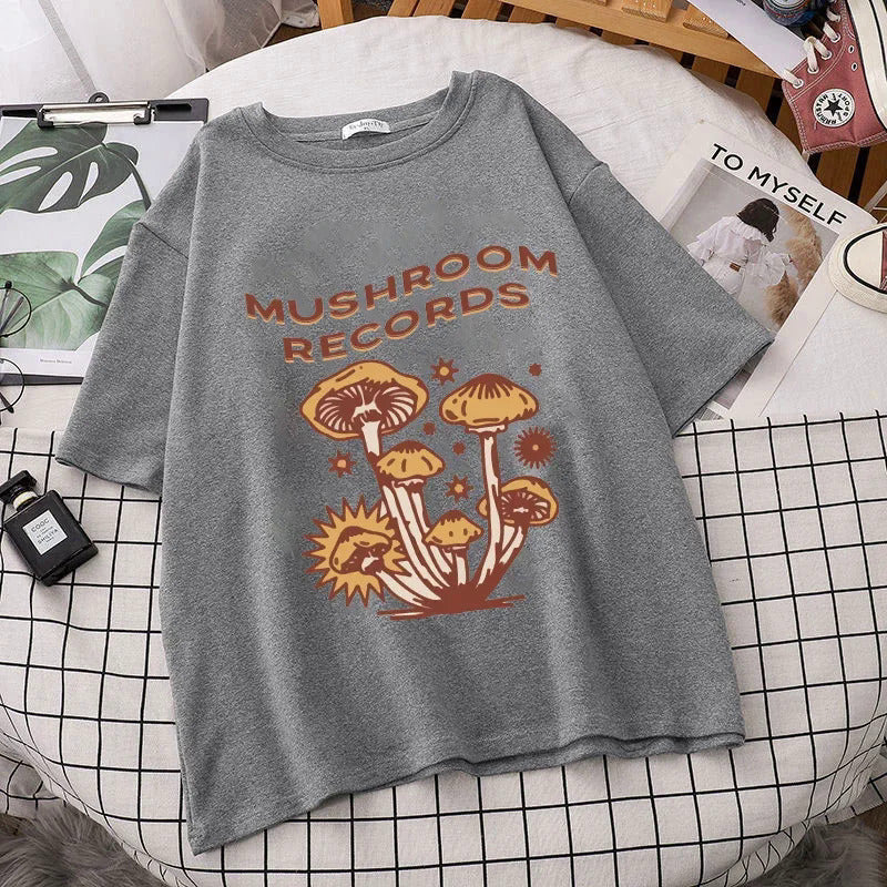 Retro Trippy Mushroom Cute T-shirts