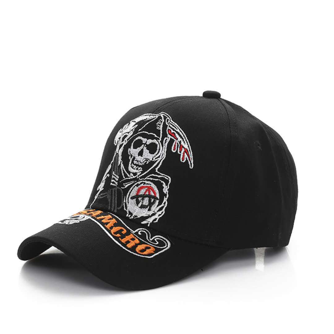 Visor Skull Embroidered Baseball Cap