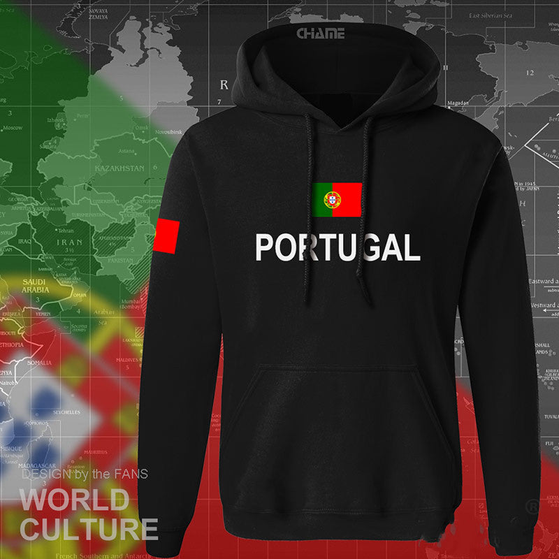 Flag print hoodie