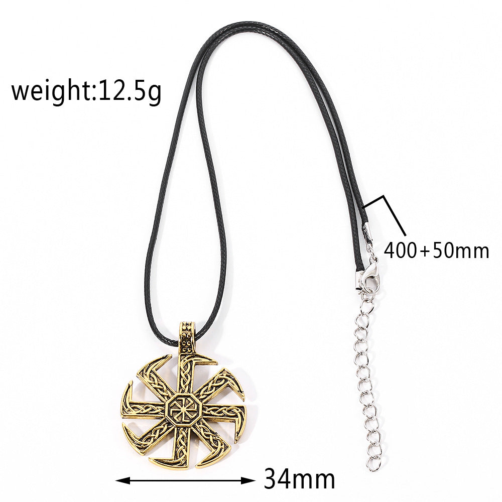 Viking Charm Men's Slavic Vintage Pendant Necklace