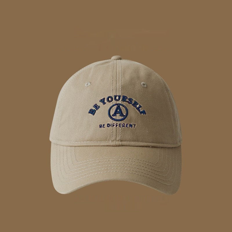 Baseball Cap Female Embroidered Couple Face