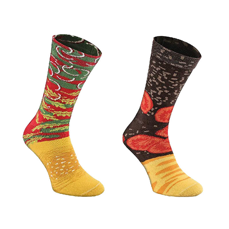 Women's Cotton Burger Shape Christmas Socks