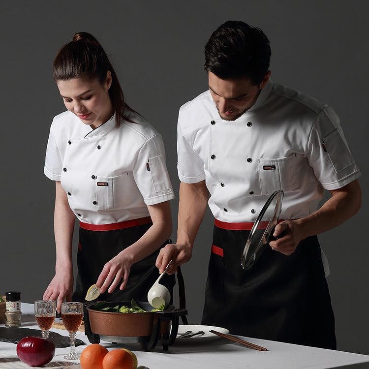 Western-style Doudou Chef's Clothing For Western Restaurant In Summer