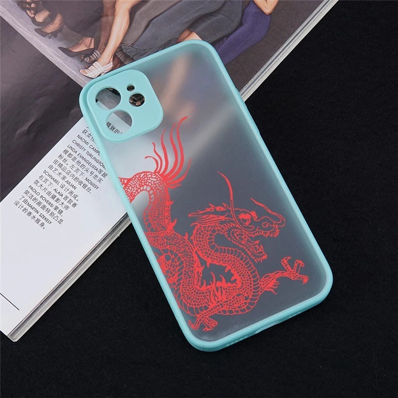 Sensation de peau à motif de dragon adaptée à un étui de téléphone portable