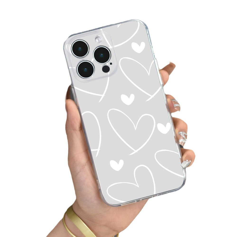 Heart-Shaped Picture All-inclusive Lens Wear-resistant Drop-resistant Phone Case