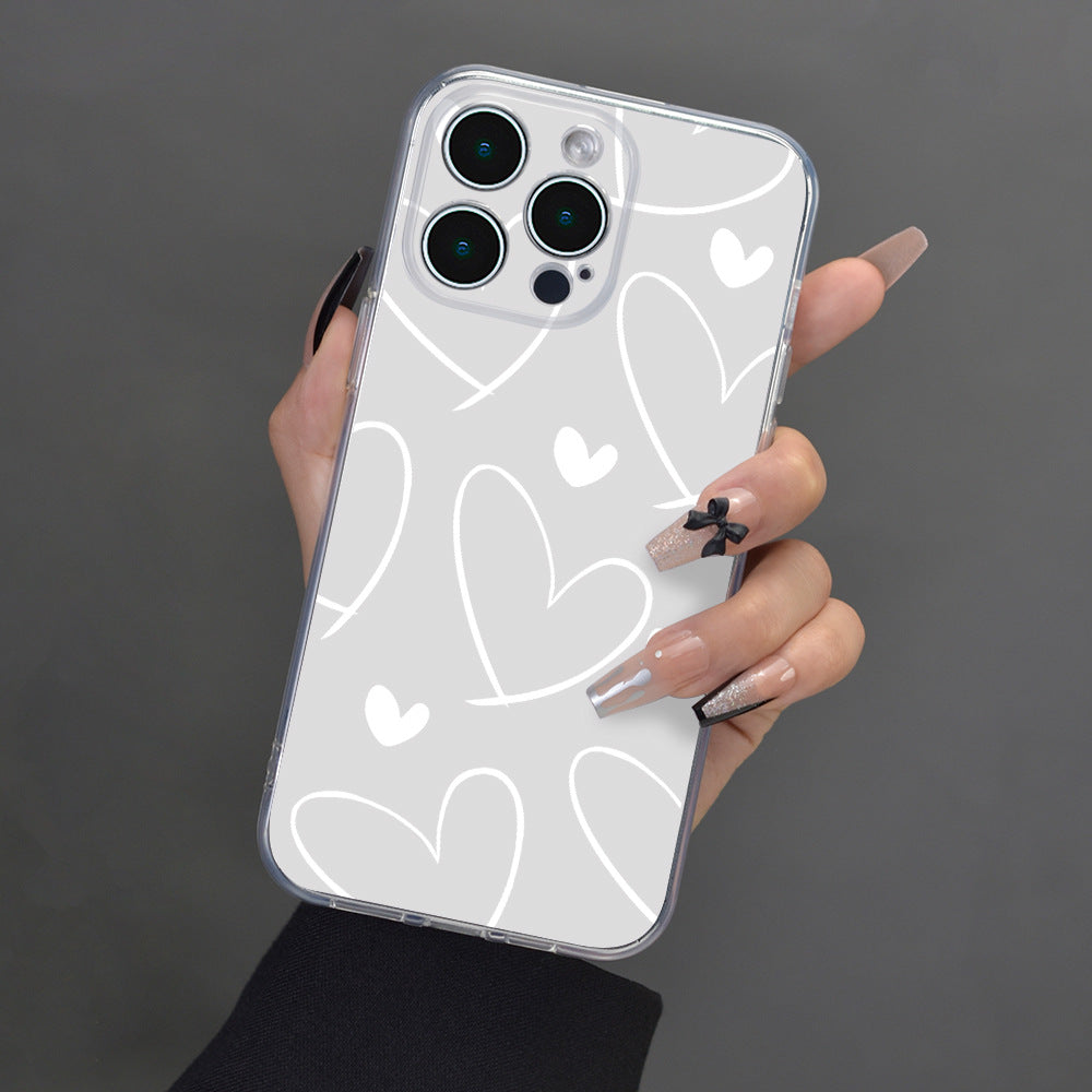 Heart-Shaped Picture All-inclusive Lens Wear-resistant Drop-resistant Phone Case