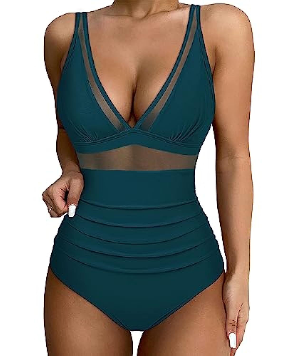 Women's High Waist One-piece Swimsuit