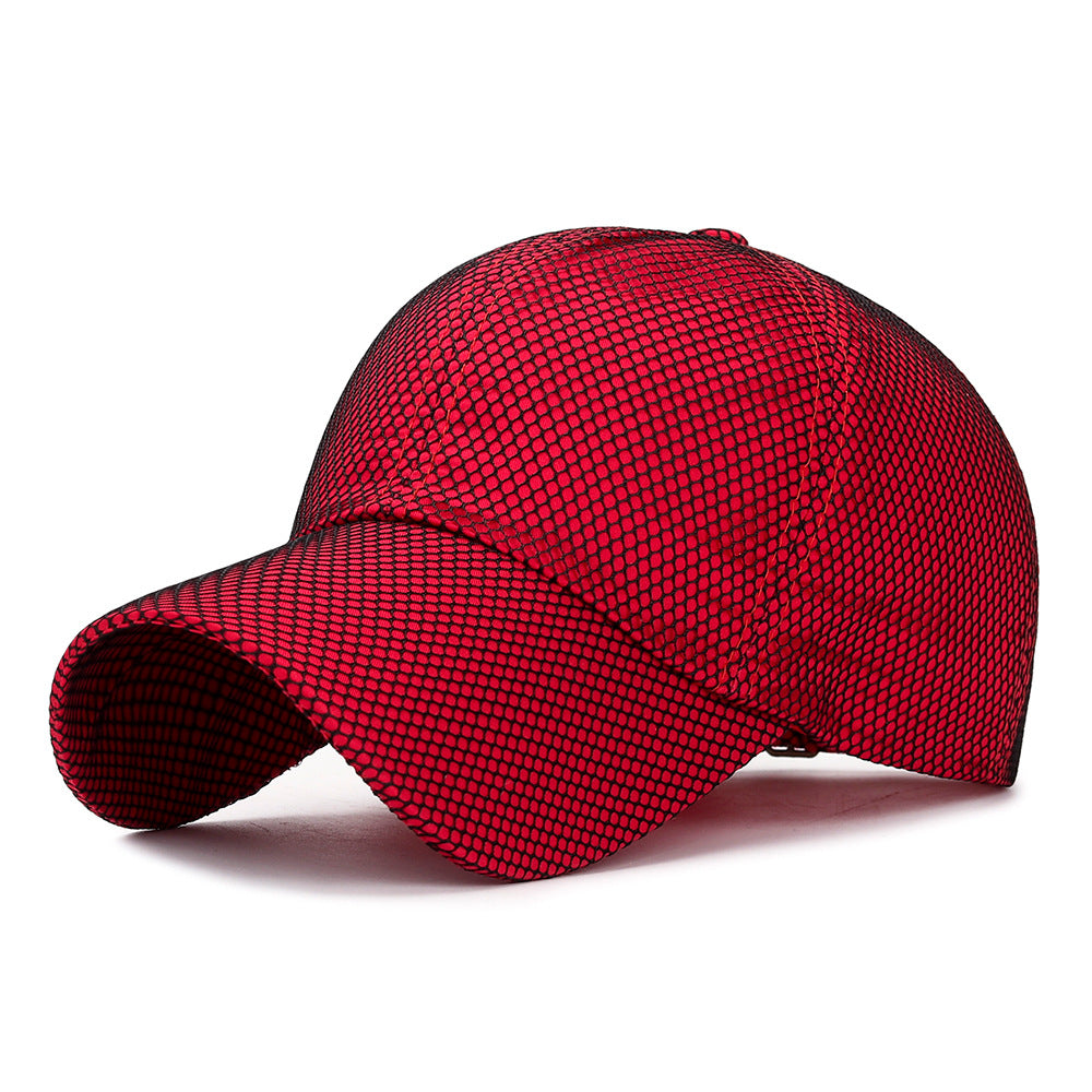 Unisex Baseball Cap, Quick Dry Mesh, Solid Visor, New Spring Summer